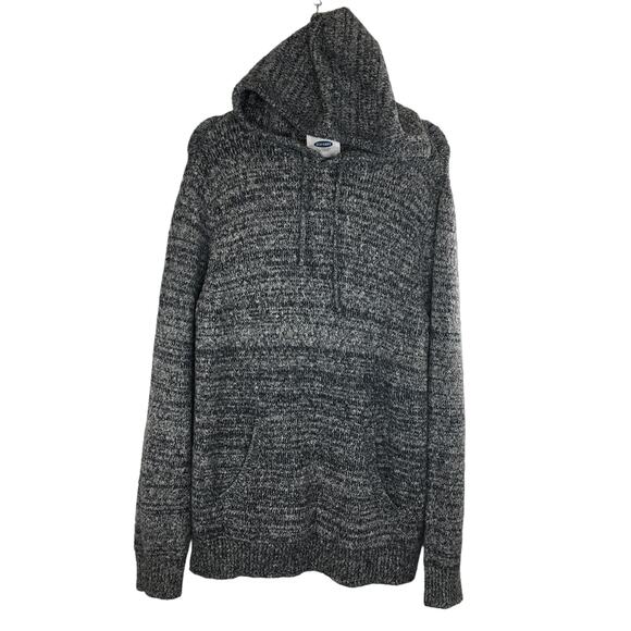 Old Navy Pullover Hoodie Sweater w/ Kangaroo Pocket Gray Men's Size Large - Picture 1 of 9